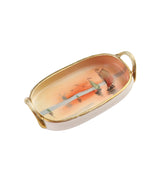 Item #23 Painted Catch-All Dish with Gold Details